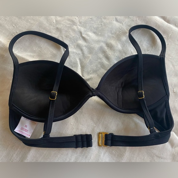 Xhilaration (target) women size XS black push up padded bikini swimsuit top - Picture 2 of 3